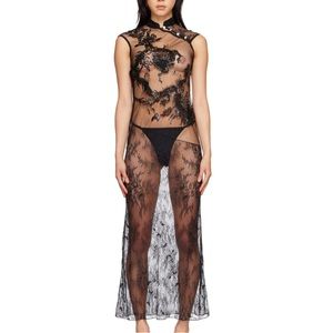 Kim Shui Beaded Dragon Lace Gown / Dress